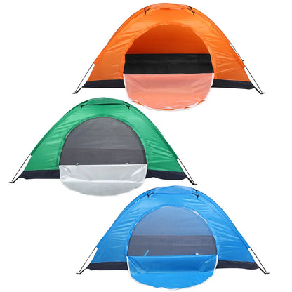 Portable Camping Tent Windproof Single Person Fishing Tent Waterproof Oxford Cloth Tent for Camping Fishing Climbing