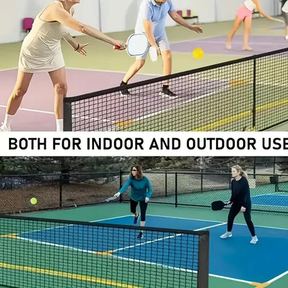 Portable 22ft/6.7m Pickleball Net System Adjustable Height in Carrying Bag Durable Polyester for Indoor Outdoor Training
