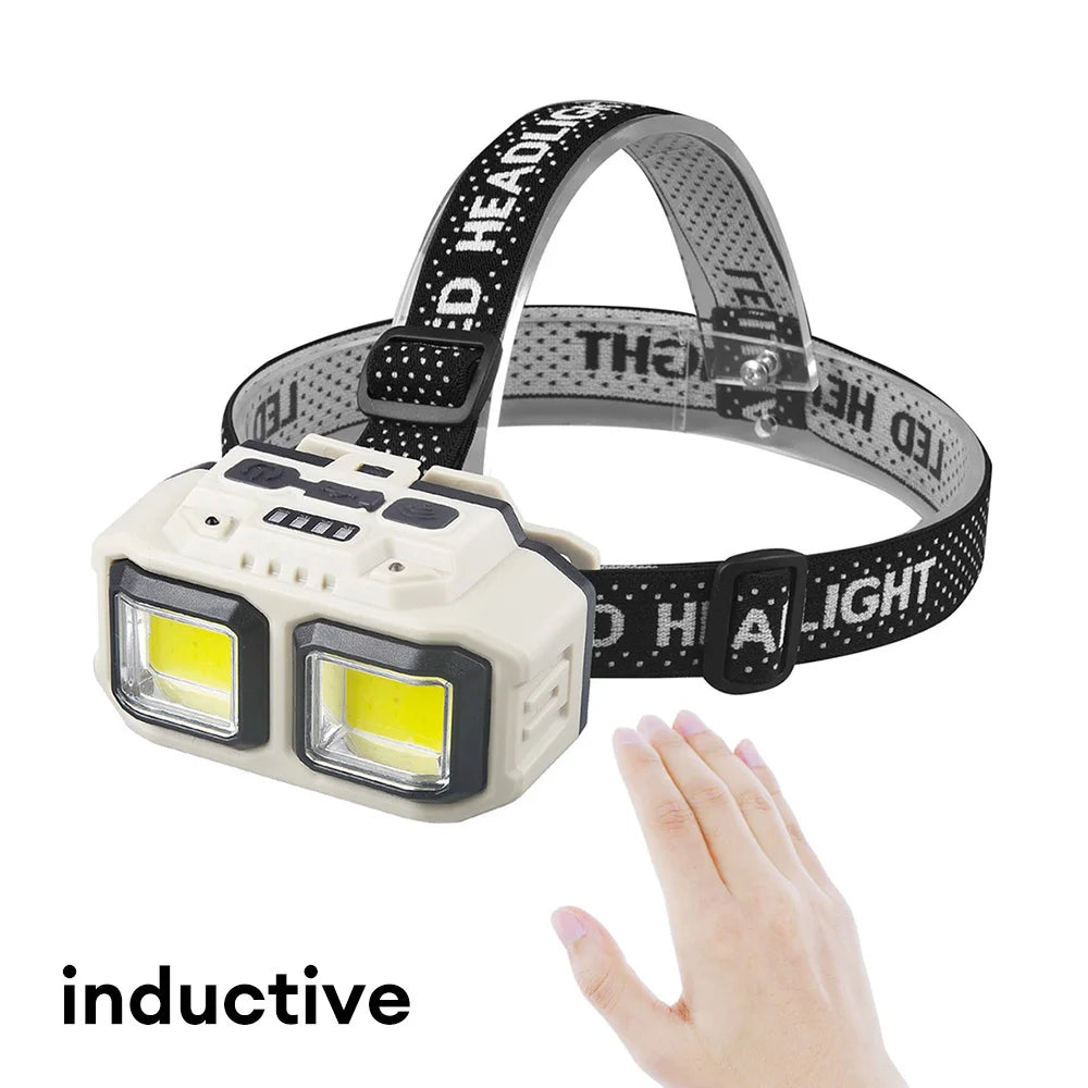 Headlamp Rechargeable 1000 Lumen LED Head Lamp Flashlight with White Red Light Waterproof Headlight for Outdoor Camping Fishing