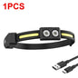 USB Rechargeable LED Sensor Headlamp XPE+COB Headlight Led Head Torch Camping Search Light Head Flashlight for Fishing Lantern