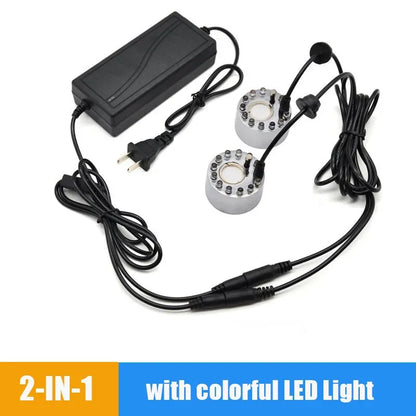 5-in-1 Mist Maker Fogger Ultrasonic Humidifier Fountain Rockery Gardening Bonsai Aquarium Pond Decor Atomizer Atomizing Heads