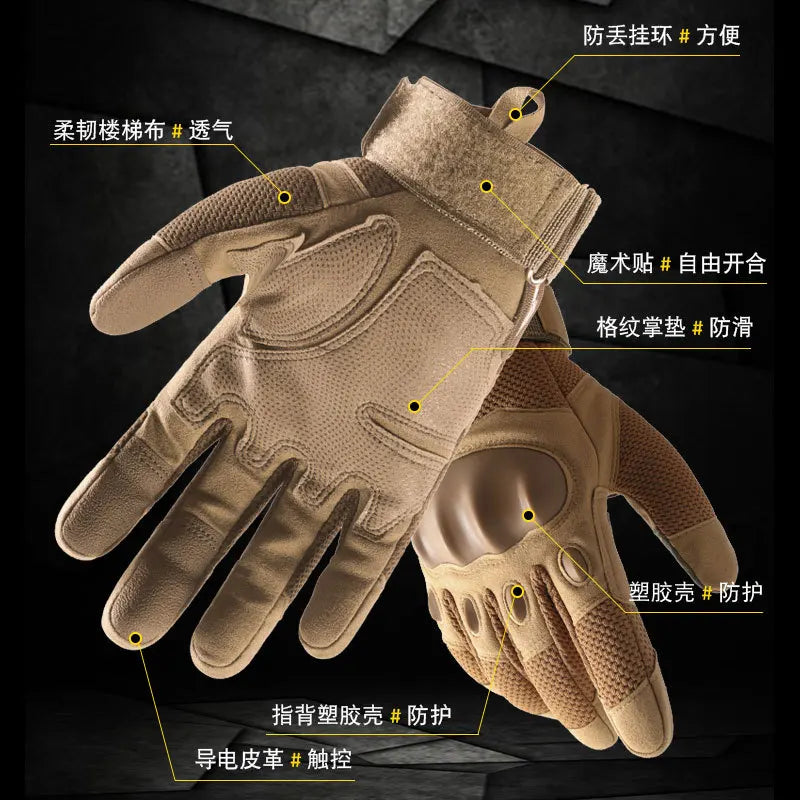 Z910 tactical gloves fully refer to outdoor mountaineering camping protection, wear-resistant and non-slip driving cycling glove