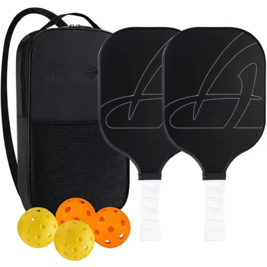 Pickleball Paddles USAPA Approved Set Rackets Honeycomb Core 4 Balls Portable Racquet Cover Carrying Bag Gift Kit Indoor Outdoor