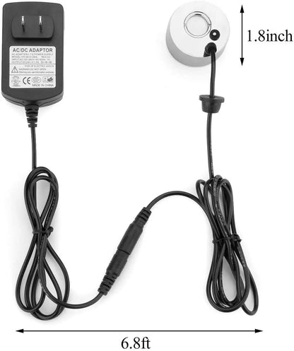 5-in-1 Mist Maker Fogger Ultrasonic Humidifier Fountain Rockery Gardening Bonsai Aquarium Pond Decor Atomizer Atomizing Heads