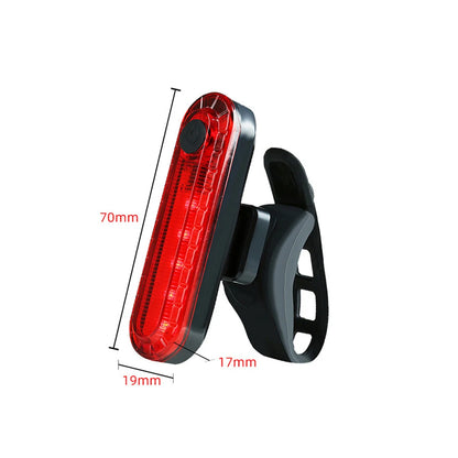 Bike Rear Tail Light USB Rechargeable Red LED Bright Taillights Fit On Any Bicycle/Helmet Easy To Install For Cycling Safety