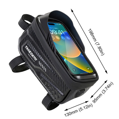 1L Bike Bag Bicycle Front Cell Mobile Phone Case Holder with Touchscreen Top Tube Cycling Bag Reflective MTB Bike Accessories