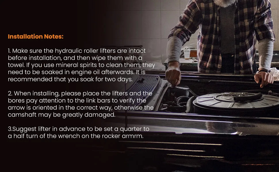 Roller Lifters and Link Bar Small Block for Chevy SBC 265 350 400 V8 Hydraulic