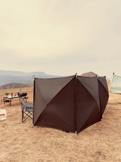 Camping Windscreen Tent Folding Windproof Shield Camping Sunshade Folding Outdoor Wall Large Camp Tent Windshield Equipment