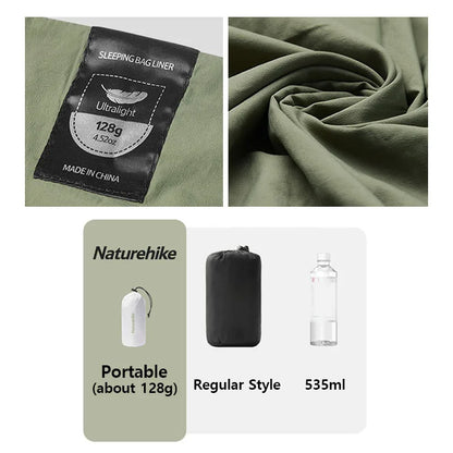 Naturehike Sleeping Bag Liner Lightweight Single Sleeping Bag Cover Ultralight Comfortable Camping Sheets Travel Sleep Sack