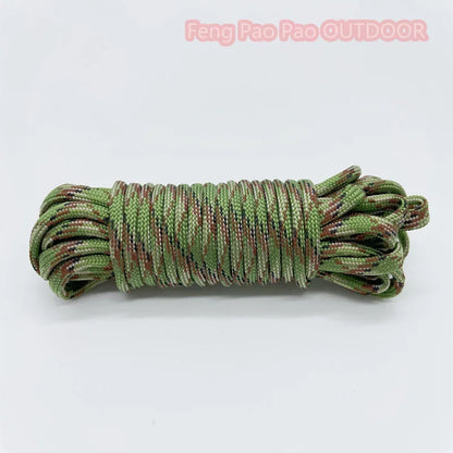 7-Cores 550 Paracord Rope 30 M Dia.4mm For Outdoor Camping Survival Lanyard Parachute Cord Hiking Tent Accessories