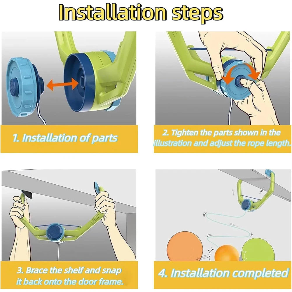 1/2Pc Pickleball Trainer Hanging Pickleball Rebounder Adjustable Pickleball Game Pickleball Practice Equipment for Solo Training