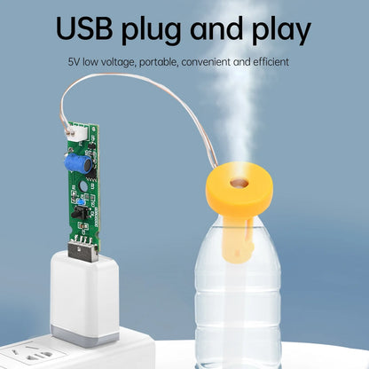 DC5V USB Ultrasonic Sprayer Humidifier Atomizer Driving Module Mini Humidifier DIY Kits 108KHZ 4/12 Hours Automatic Power Off