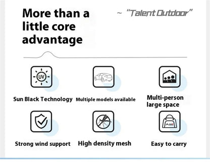 Lohascamping Car box docking tent  Portable Waterproof SUV Tail Tent 3-4 people Dome tent Sunshade Tunnel style tent,Large tent,