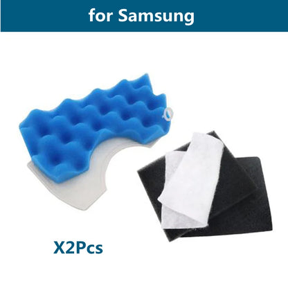 Blue Sponge Hepa Filter Kit for Samsung DJ97-01040C SC43 SC44 SC45 SC47 Series Robot Vacuum Cleaner Parts Car Accessories