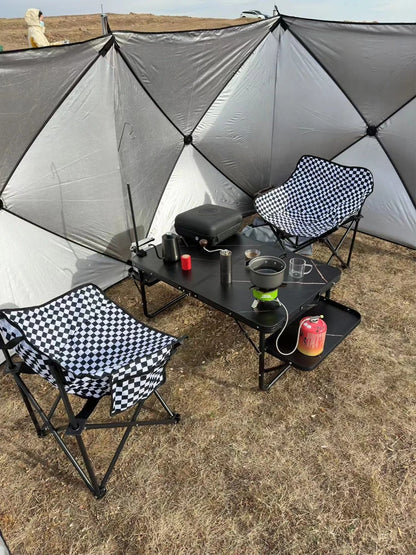 Camping Windscreen Tent Folding Windproof Shield Camping Sunshade Folding Outdoor Wall Large Camp Tent Windshield Equipment