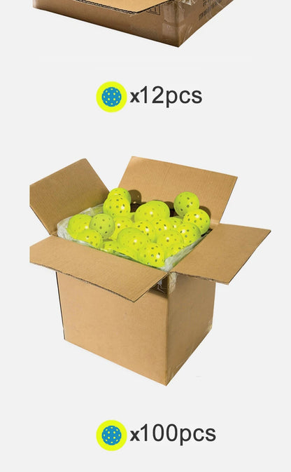 ALP Outdoor Pickleball 74mm Durable 40 Holes 26 Holes 1/3/6/12/100 Pieces/PCS 26g Original USA Professional Pickleball