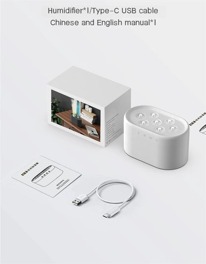Heavy Fog 7 Spray Nozzles Aroma Humidifier USB Electric Aroma Air Purifier with Pickup Light Sound Control Mist Air Humidifier