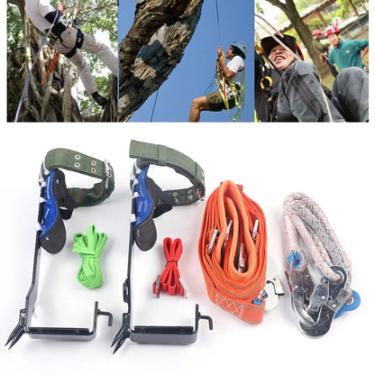 Portable Climbing Tool Kit For Tree Pole Climbing Outdoor Fruit Pick With Safety Belt Straps, Adjustable Lanyard Carabiner