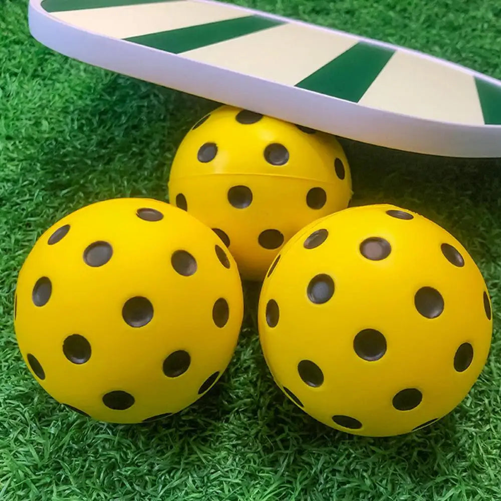 Pickleball Practice Balls Low Noise Training Paddle Ball Includes 3 Balls And Tube Entertainment For Competition And Practice