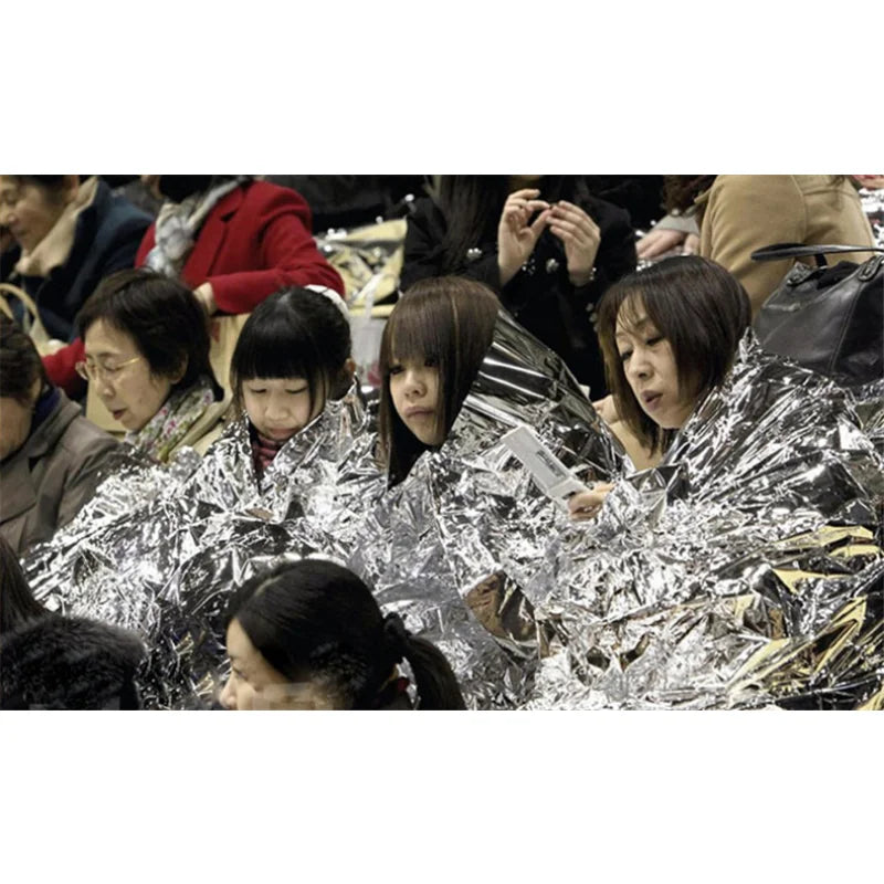 Hypothermia Rescue First Aid Camp Keep Foil Mylar Lifesave Warm Heat Bushcraft Outdoor Thermal Dry Emergent Blanket Survival Kit