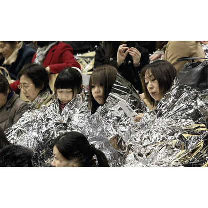 Hypothermia Rescue First Aid Camp Keep Foil Mylar Lifesave Warm Heat Bushcraft Outdoor Thermal Dry Emergent Blanket Survival Kit