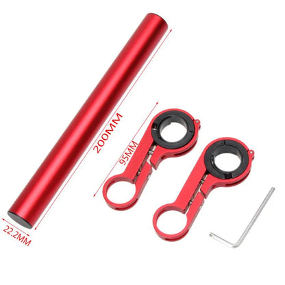 10/20/30CM Aluminum Alloy Bicycle Handlebar Extender Mount MTB Bike Cycling Headlight Bracket Lamp Flashlight Holder Accessories