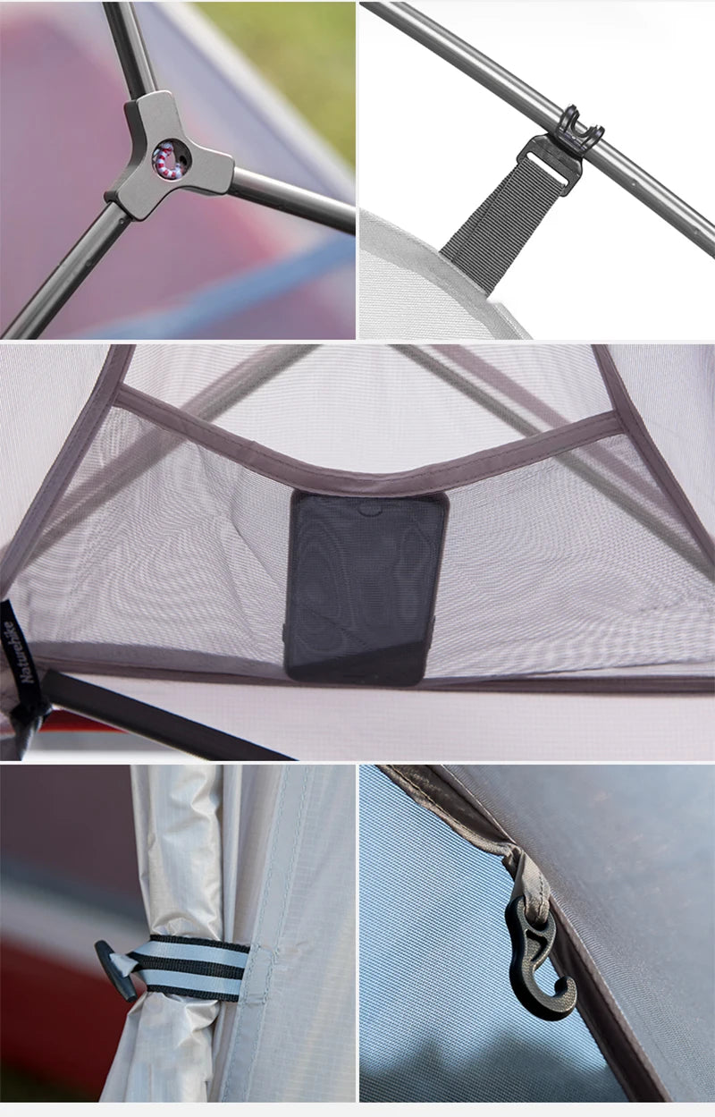 Naturehike Tent Cloud Up Series Ultralight Outdoor Camping Tent Waterproof Backpacking Cycling Tent Camping Tent With Floor Mat