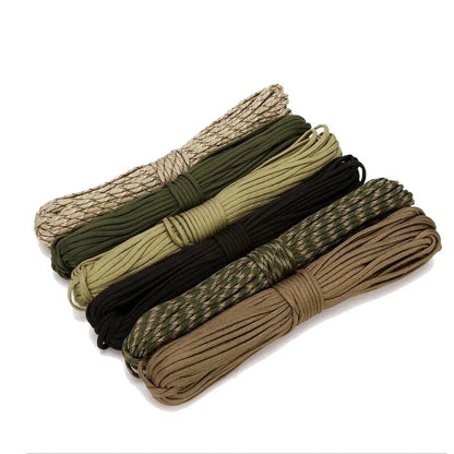 7 Cores Paracord Cord 3M Dia.4mm For Outdoor Camping Survival Lanyard Parachute Rope Climbing Equipment Hiking Tent Accessories