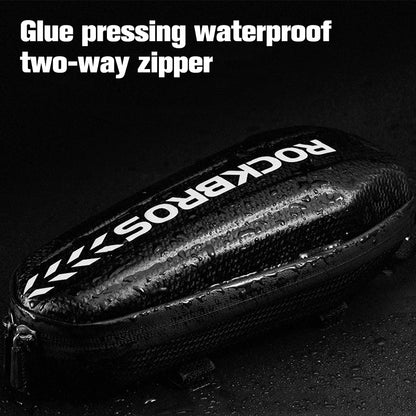 ROCKBROS Bike Bag,Waterproof Front Frame Top Tube Bicycle Pouch,Large Capacity Cycling Front Storage Bag for Mountain Road Bikes