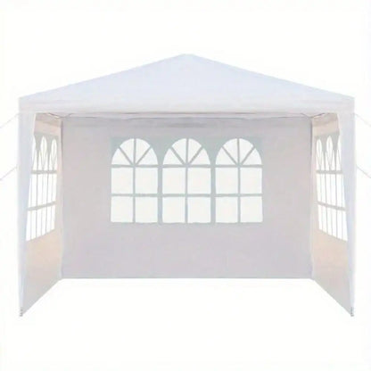 10'x 10'Party Wedding Tent Outdoor Gazebo Canopy Tent Heavy Duty w/3 Sidewalls