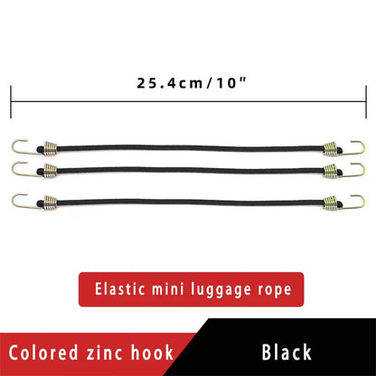 Elastic Bungee Cord Heavy Duty Luggage Straps Rope Hooks 25-30cm Stretch Tie Tent Outdoor Accessories