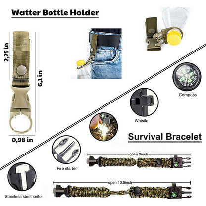 Outdoor Emergency Kit Suit Mountaineering Rescue Supplies Portable Package Camping Reserve Safety First-Aid Bag