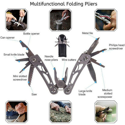 Outdoor Emergency Kit Suit Mountaineering Rescue Supplies Portable Package Camping Reserve Safety First-Aid Bag