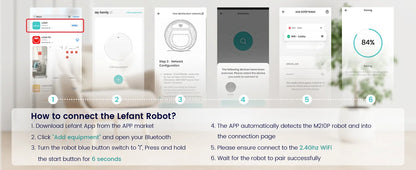 Lefant M210 Pro Robot Vacuum Cleaner, 2200Pa Powerful Suction, 120 Mins Runtime, Automatic Self-Charging, Wi-Fi/App/Alexa Contro