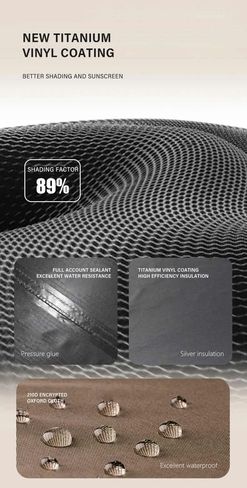 Outdoor Camping 3-4 Person Portable Waterproof Family Awning Beach Tent Quick Opening Fishing Tent Picnic Park Anti-UV Shade