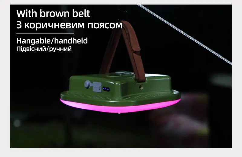 MOSLIGHTING USB Fast Rechargeable Camping Lantern Mobile Phone APP Smart Hanging Tent Lamp Portable Flashlights Night Lights LED