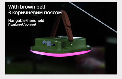 MOSLIGHTING USB Fast Rechargeable Camping Lantern Mobile Phone APP Smart Hanging Tent Lamp Portable Flashlights Night Lights LED