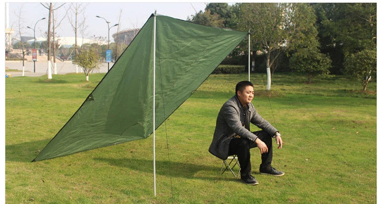 Tent Tarp Rain Sun Shade Hammocks Shelter Camping Survival Sun Shelter Picnic Awning Cover Waterproof Outdoor Hiking Accessories