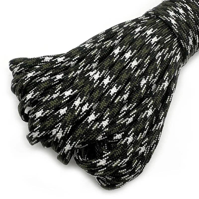 550 Paracord 7 Cores Cord Dia. 4mm For Outdoor Camping Survival Lanyard Parachute Rope Hiking Tent Accessories Bracelet