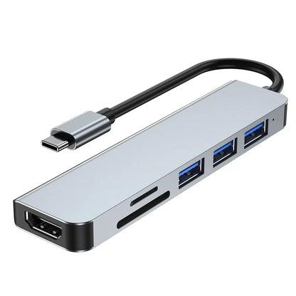 Type C+ USB HUB USB3.0 Dongle USB2.0 Disk Extend Adapter Cable Splitter Phone Charger Dock Micro SD TF Memory Card Reader Writer