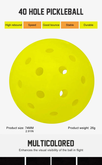 ALP Outdoor Pickleball 74mm Durable 40 Holes 26 Holes 1/3/6/12/100 Pieces/PCS 26g Original USA Professional Pickleball