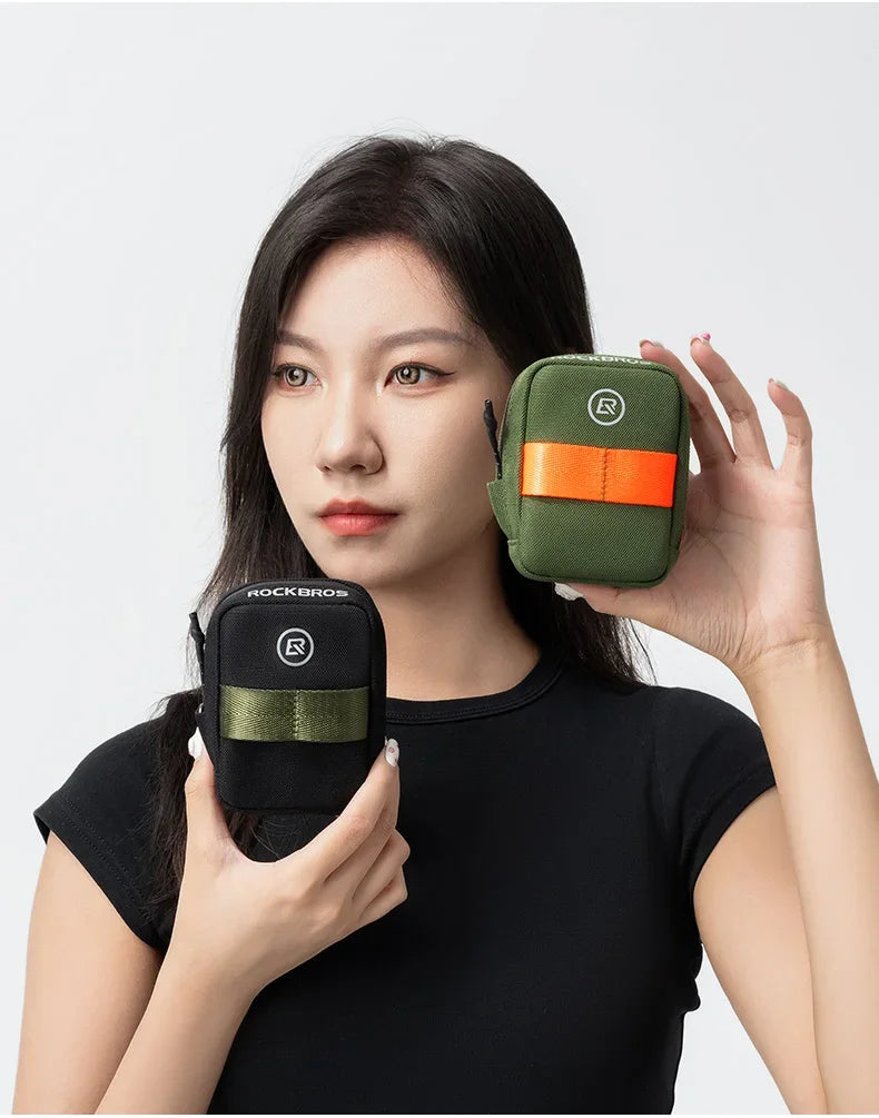 ROCKBROS Cycling Bag 0.35L Mini Portable Bike Tail Bag MTB Mountain Road Bike Tool kit Repair Bag Bicycle Bag Accessories