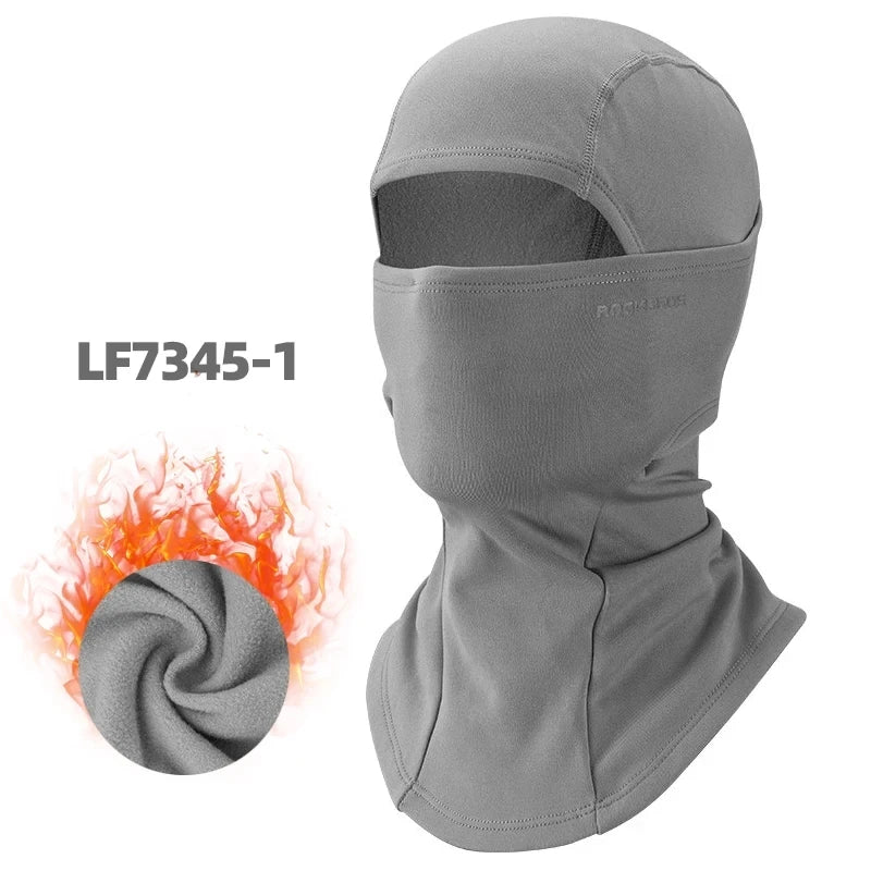 ROCKBROS Cycling Face Keep Warm Winter Climbing Hiking Fleece Thermal Windproof Balaclava Running Fishing Skiing Hat Headwear