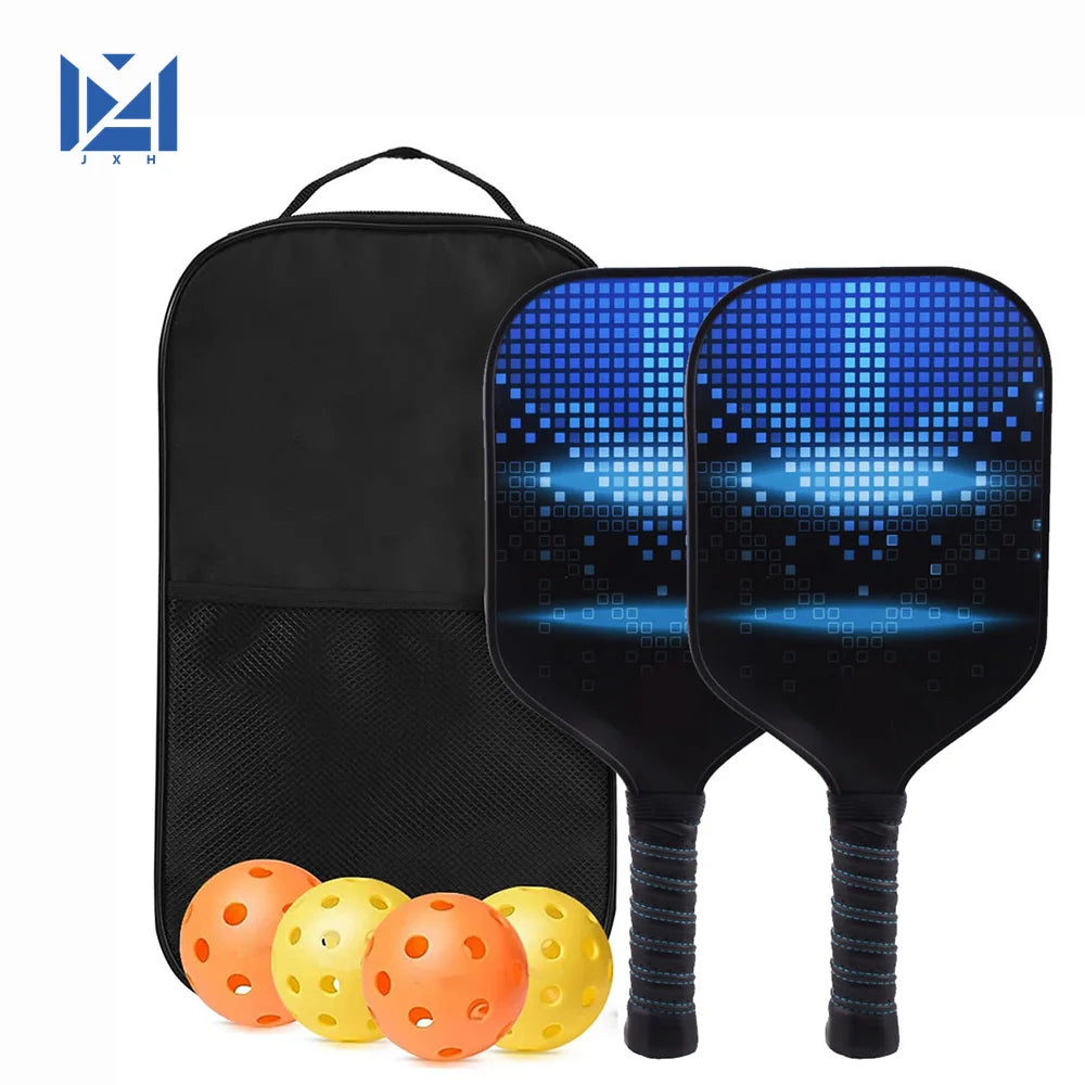 Pickleball Paddles USAPA Approved Set Rackets Honeycomb Core 4 Balls Portable Racquet Cover Carrying Bag Gift Kit Indoor Outdoor