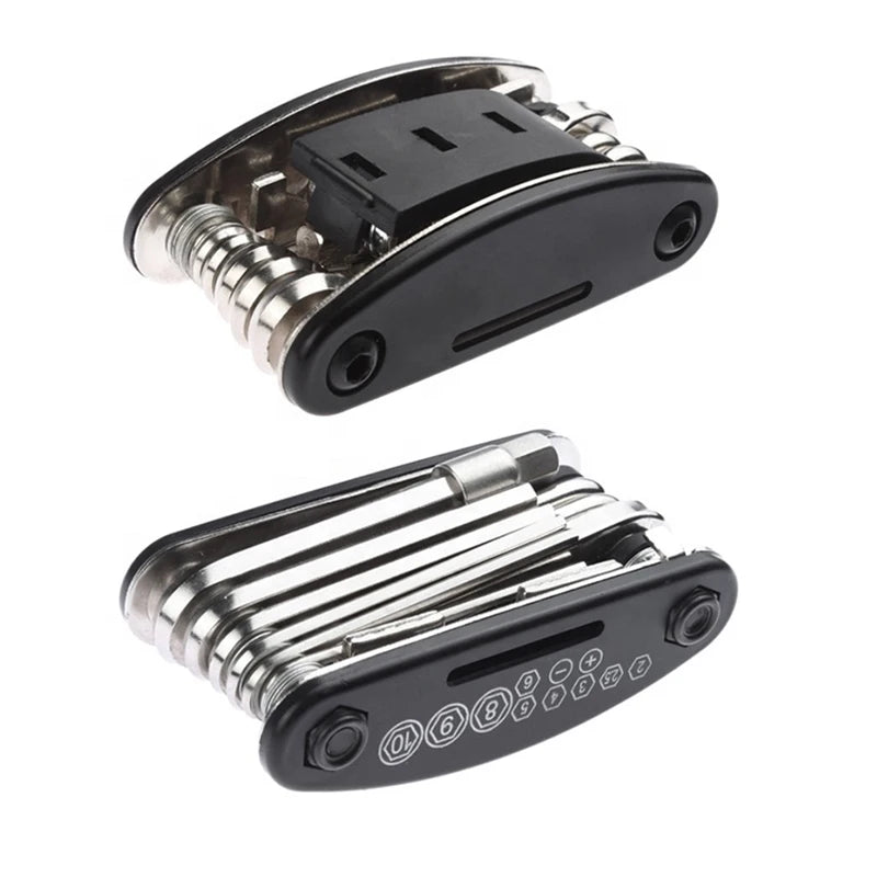 Multifunctional Bike Tool 16 In 1 Pocket Mini Bicycle Repair Tool Portable Bike Bicycle Screwdriver Repair Cycling Tool