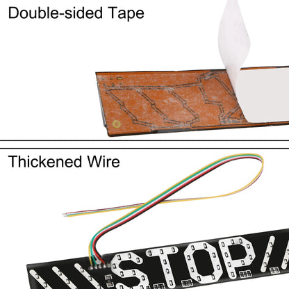 12V Taillights Motorcycle Turn Signal Lights With Stop Logo Flashing Brake Tail Lamps Turning Indicator LED Strips Waterproof