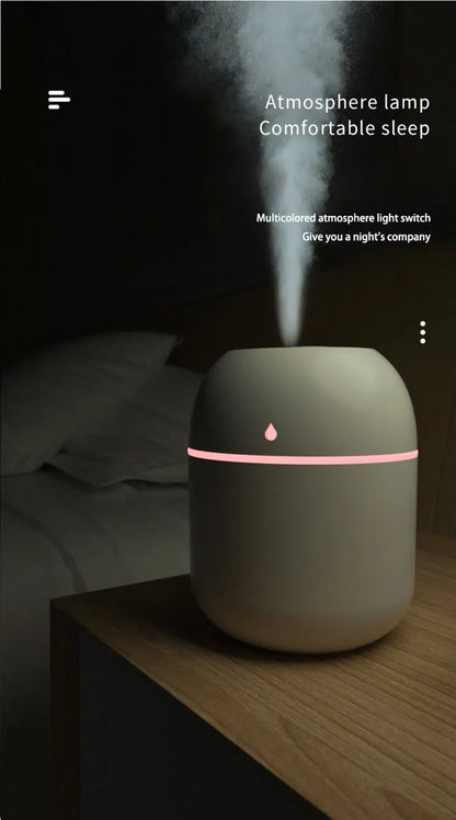 Portable Water Drop Humidifier USB Desktop Indoor Air Atomization Humidifier Household Mute Large Spray Humidifier