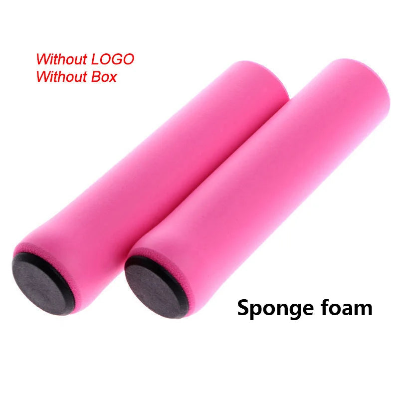 2PCS Cycling Bicycle Grips Soft Mountain Road Bike MTB Handlebar Cover Grips Bicycle Accessories Anti-slip Bike Grip End Cover