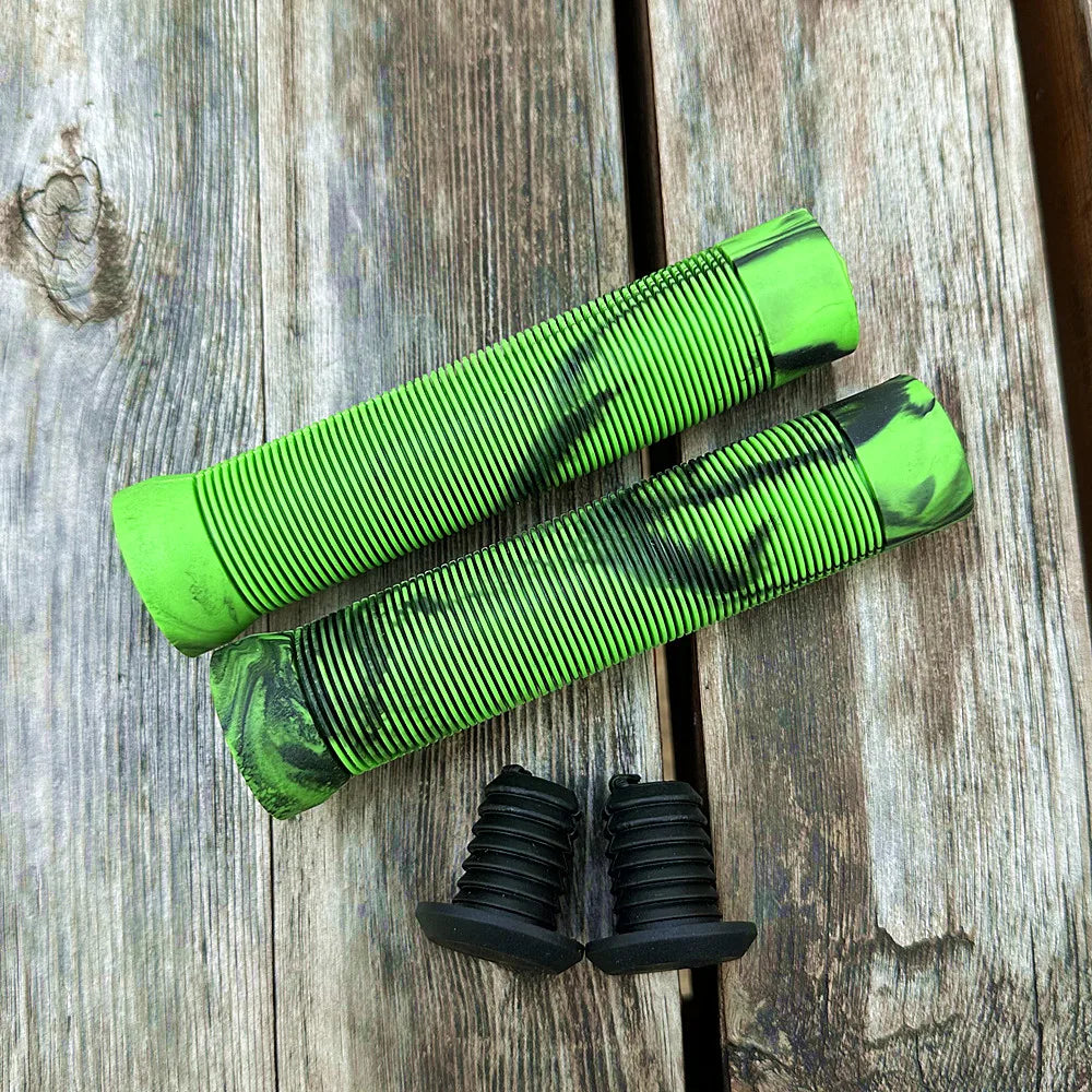 Ultralight Stripe Non-slip Mountain Bike Grips Handle Set Soft Shock-absorbing Mixed Color Mtb Bicycle Grips Cycling Parts