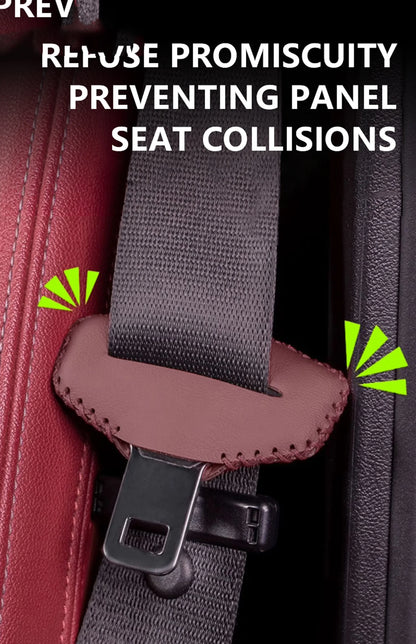 1/2pcs Car Safety Belt Plug Leather Protector Covers For Jeep Renegade Wrangler JL Gladiator Grand Cherokee Compass Accessories